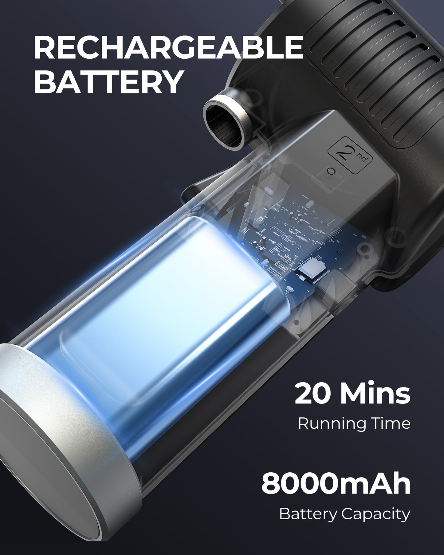 8000mAh Dust Blower