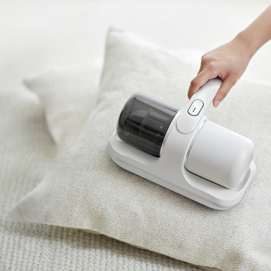 Portable Vacuum Powerful Bed Vacuum Cleaner Rechargeable Portable Vacuum For Pet Hair Carpets Floors Blue Household Cleaning Supplies