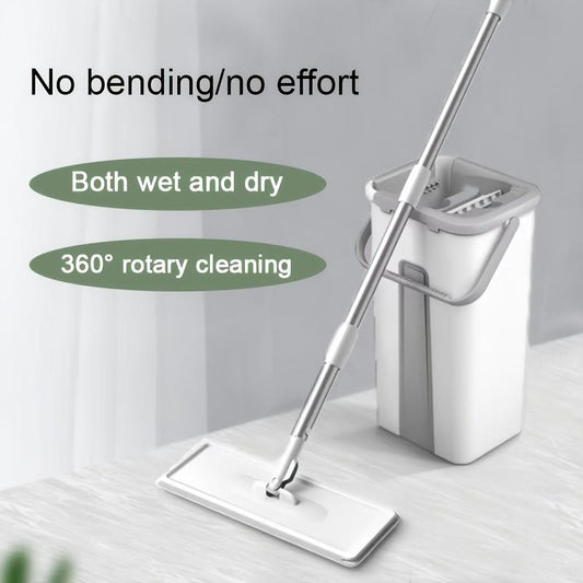 Hands-Free Flat Mop Bucket - Lazy Household Dry And Wet Dual-Purpose Mop